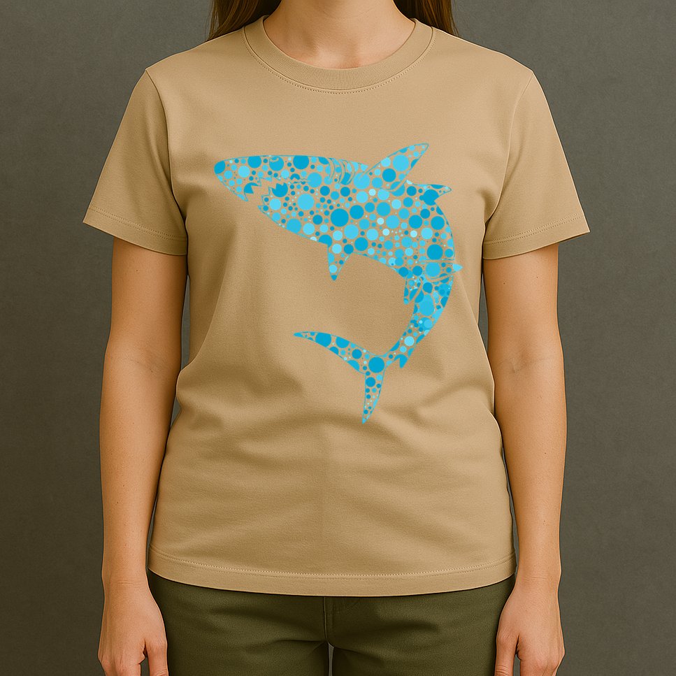 International Dot Day Teal Dot Shark T-Shirt