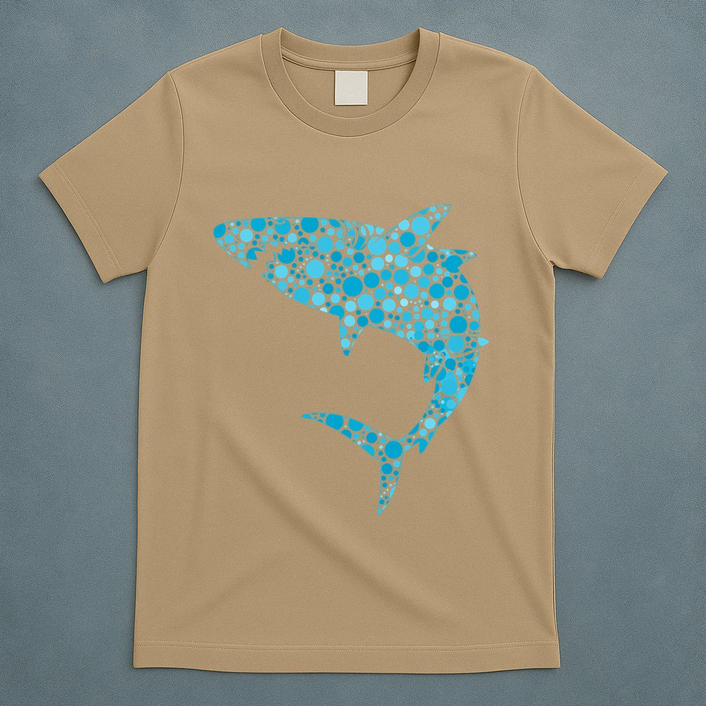 International Dot Day Teal Dot Shark T-Shirt