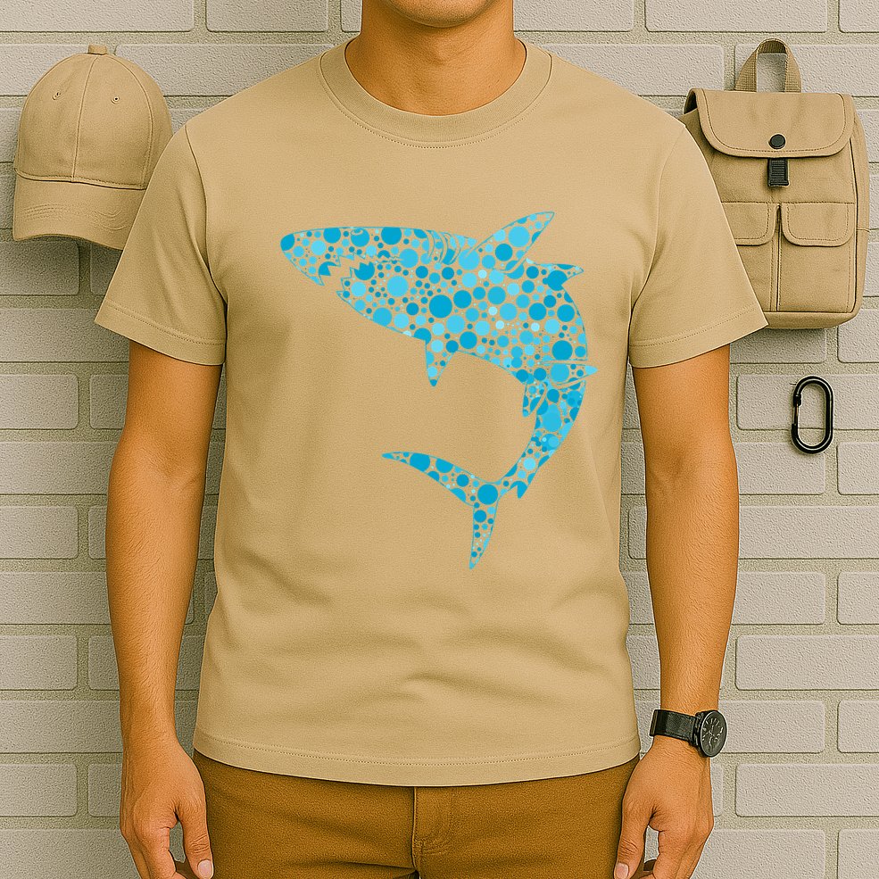International Dot Day Teal Dot Shark T-Shirt