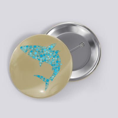 International Dot Day Teal Dot Shark Button