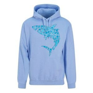 International Dot Day Teal Dot Shark Unisex Surf Hoodie