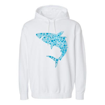 International Dot Day Teal Dot Shark Garment-Dyed Fleece Hoodie