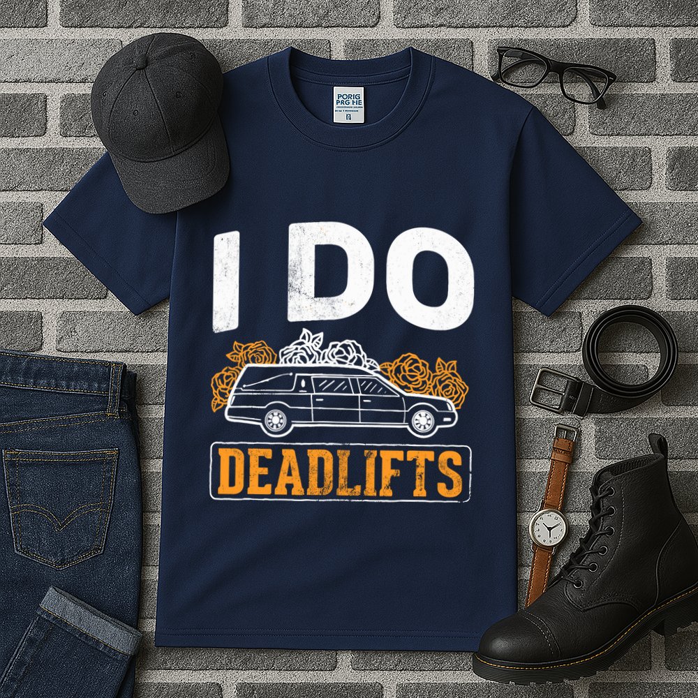 I Do Deadlifts Mortician Mortuary Funeral Director Tall T-Shirt