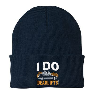 I Do Deadlifts Mortician Mortuary Funeral Director Beanie