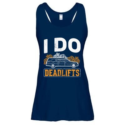 I Do Deadlifts Mortician Mortuary Funeral Director Ladies Essential Flowy Tank