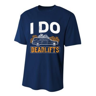 I Do Deadlifts Mortician Mortuary Funeral Director Performance Sprint T-Shirt