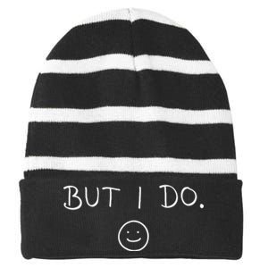 I Dont Do Matching But I Do Cute Couple Matching Striped Beanie with Solid Band