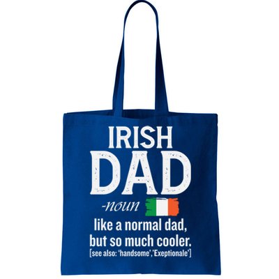 Irish Dad Definition Ireland St Patrick's Day Patriotic Fan Great Gift Tote Bag