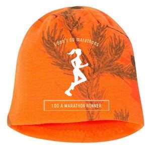 I DonT Do Marathons I Do A Marathon Runner Gift Kati - Camo Knit Beanie