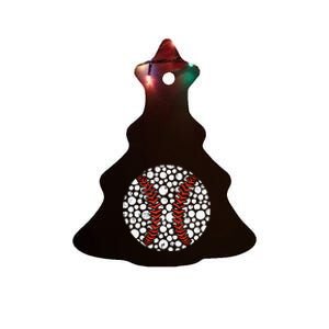 International Dot Day Baseball Dots Ceramic Tree Ornament