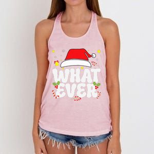 I Don't Do Matching Christmas Outfits Funny Family Whatever  Women's Knotted Racerback Tank