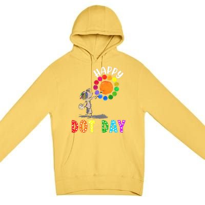 International Dot Day Colorful Polka Dot Happy Dot Day Premium Pullover Hoodie