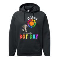 International Dot Day Colorful Polka Dot Happy Dot Day Performance Fleece Hoodie