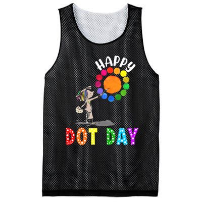 International Dot Day Colorful Polka Dot Happy Dot Day Mesh Reversible Basketball Jersey Tank