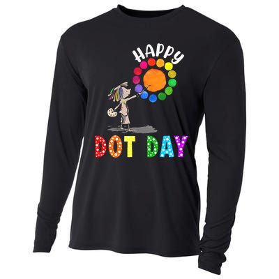 International Dot Day Colorful Polka Dot Happy Dot Day Cooling Performance Long Sleeve Crew