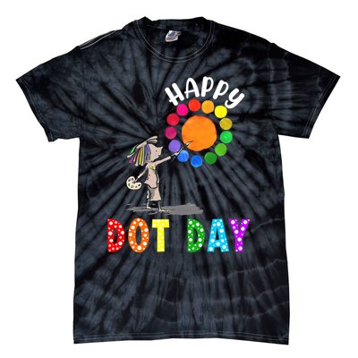 International Dot Day Colorful Polka Dot Happy Dot Day Tie-Dye T-Shirt