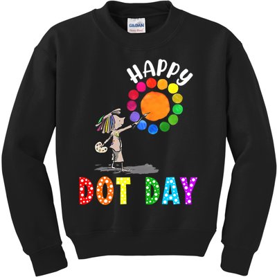 International Dot Day Colorful Polka Dot Happy Dot Day Kids Sweatshirt