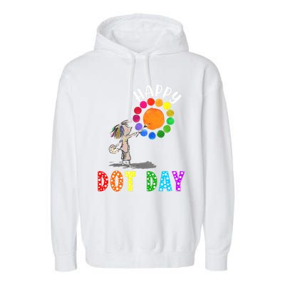 International Dot Day Colorful Polka Dot Happy Dot Day Garment-Dyed Fleece Hoodie