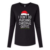 I Dont Do Matching Christmas Xmas Party Funny Womens Cotton Relaxed Long Sleeve T-Shirt