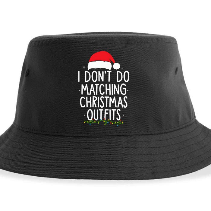 I Dont Do Matching Christmas Xmas Party Funny Sustainable Bucket Hat