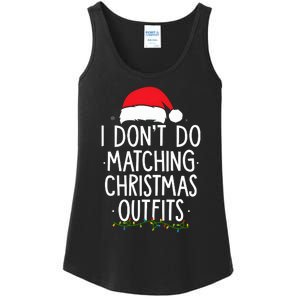 I Dont Do Matching Christmas Xmas Party Funny Ladies Essential Tank