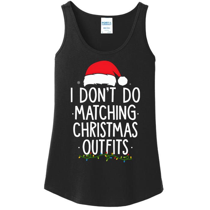 I Dont Do Matching Christmas Xmas Party Funny Ladies Essential Tank