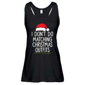 I Dont Do Matching Christmas Xmas Party Funny Ladies Essential Flowy Tank