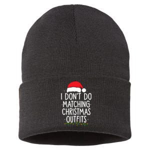 I Dont Do Matching Christmas Xmas Party Funny Sustainable Knit Beanie