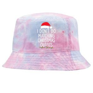 I Dont Do Matching Christmas Xmas Party Funny Tie-Dyed Bucket Hat