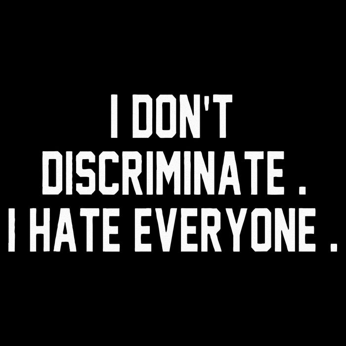 I Dont Discriminate I Hate Everyone Anti Social Gift Impact Tech Backpack