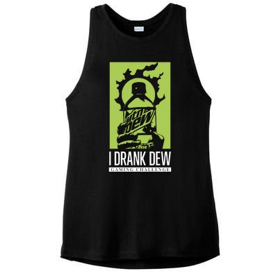 I Drank Dew Gaming Challenge Ladies PosiCharge Tri-Blend Wicking Tank