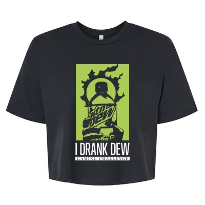 I Drank Dew Gaming Challenge Bella+Canvas Jersey Crop Tee