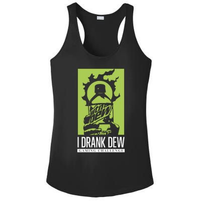 I Drank Dew Gaming Challenge Ladies PosiCharge Competitor Racerback Tank