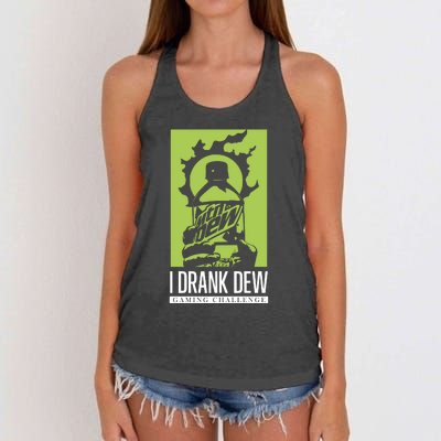 I Drank Dew Gaming Challenge Women's Knotted Racerback Tank