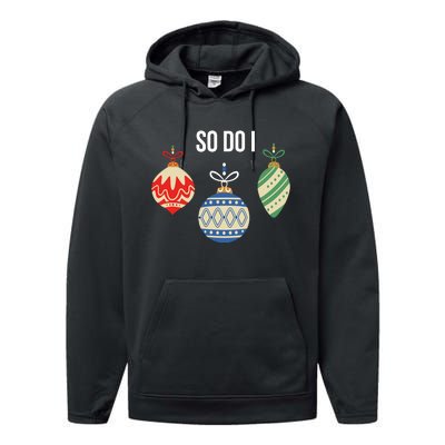 I DonT Do Matching Christmas Outfits So I Do Family Pajamas Performance Fleece Hoodie