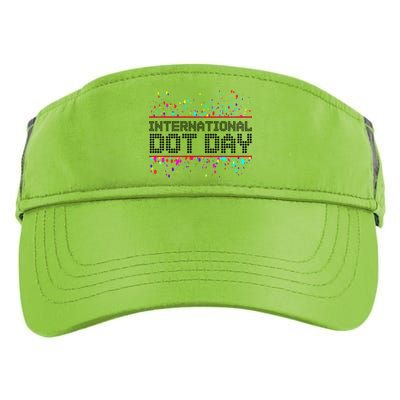 International Dot Day Dotted Logo Adult Drive Performance Visor