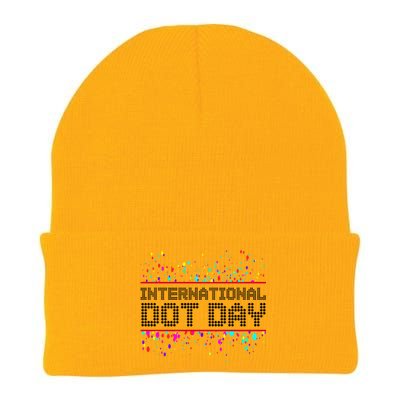 International Dot Day Dotted Logo Knit Cap Winter Beanie