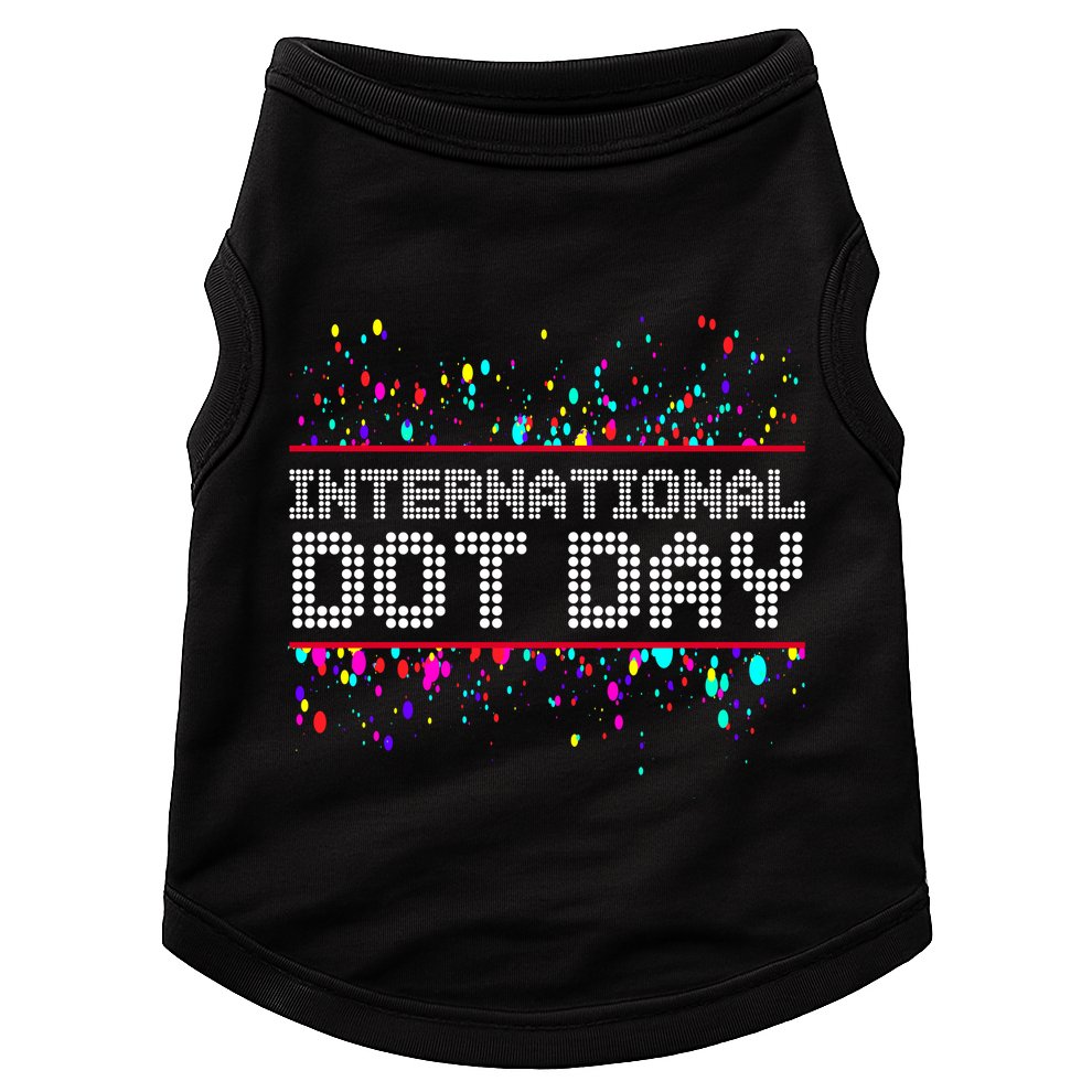 International Dot Day Dotted Logo Doggie Tank