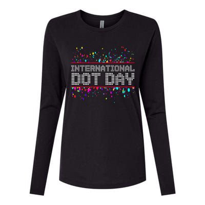 International Dot Day Dotted Logo Womens Cotton Relaxed Long Sleeve T-Shirt