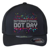 International Dot Day Dotted Logo Flexfit Unipanel Trucker Cap