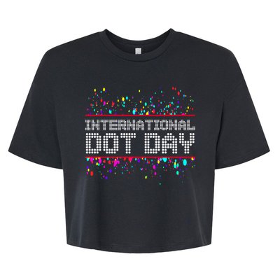 International Dot Day Dotted Logo Bella+Canvas Jersey Crop Tee