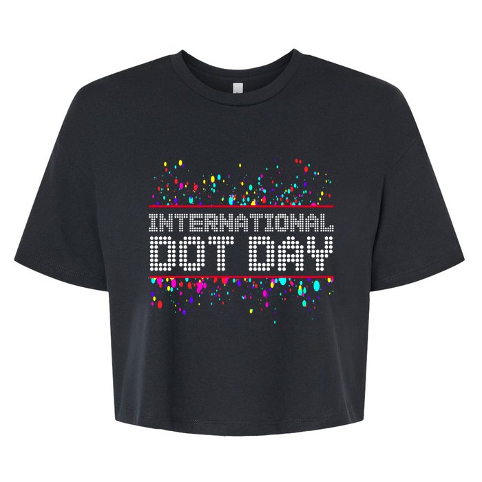 International Dot Day Dotted Logo Bella+Canvas Jersey Crop Tee