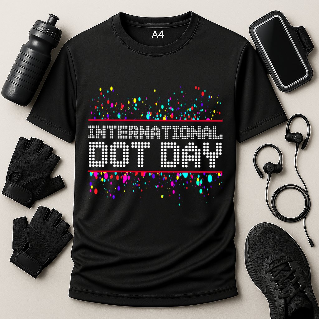 International Dot Day Dotted Logo Cooling Performance Crew T-Shirt