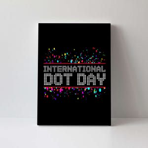 International Dot Day Dotted Logo Canvas