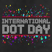 International Dot Day Dotted Logo Adult Drive Performance Visor