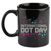 International Dot Day Dotted Logo 11oz C Handle Ceramic Mug