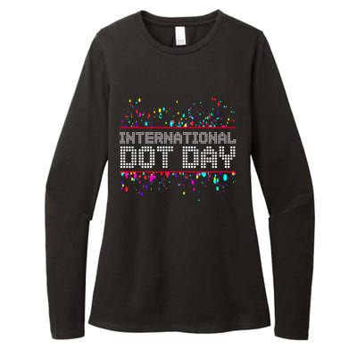 International Dot Day Dotted Logo Womens CVC Long Sleeve Shirt