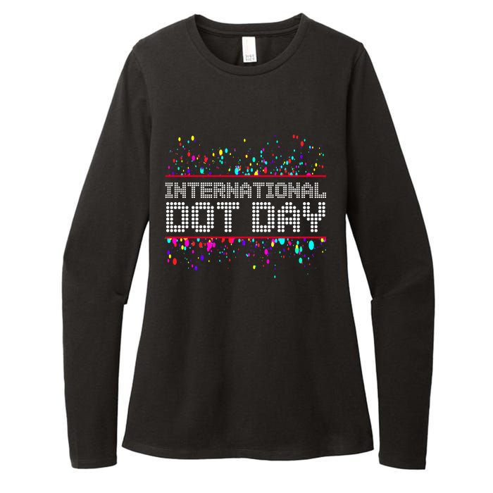 International Dot Day Dotted Logo Womens CVC Long Sleeve Shirt