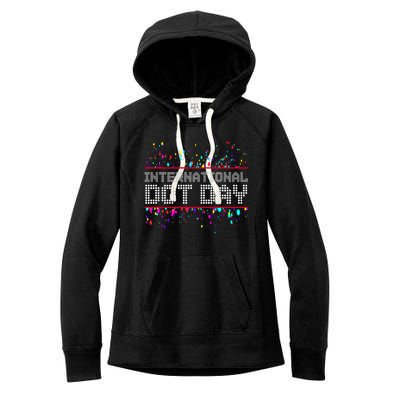 International Dot Day Dotted Logo Women's Fleece Hoodie