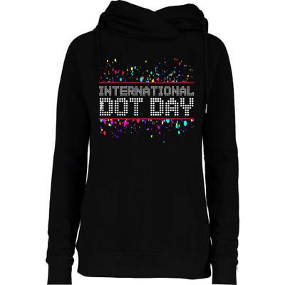 International Dot Day Dotted Logo Womens Funnel Neck Pullover Hood